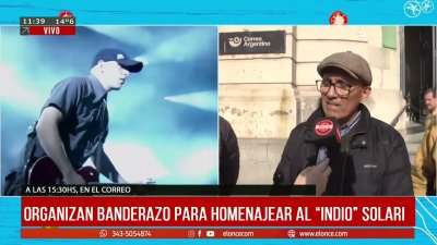 Convocan a una vigilia en homenaje al Indio Solari en el lugar donde vivi&oacute; su infancia en Paran&aacute;